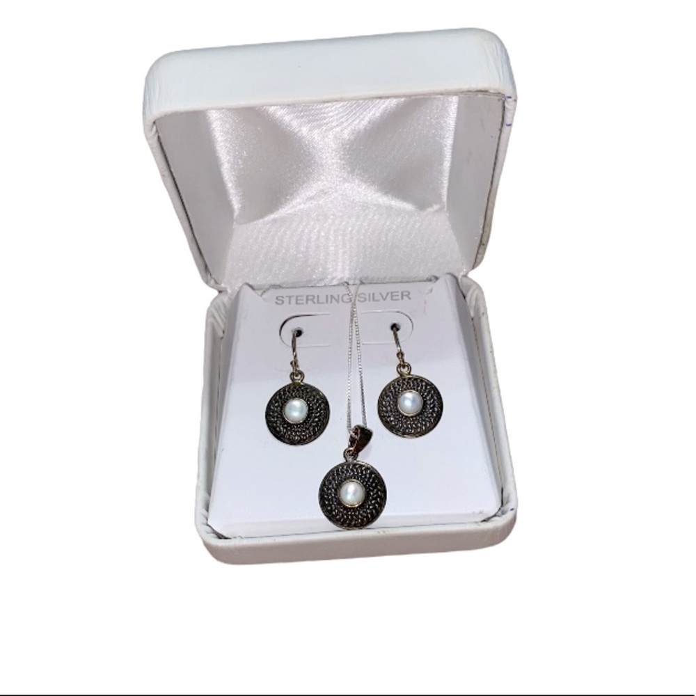 Sterling Silver Earring & Necklace set